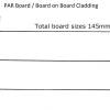 22mm x 145mm PAR Board on board cladding