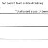 28mm x 145mm PAR Board on board cladding