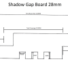 shadow gap 28mm x 120mm