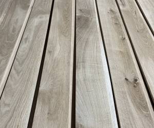 Oak Hardwood Cladding Shadow Gap - 22mm x 95mm Smooth finish