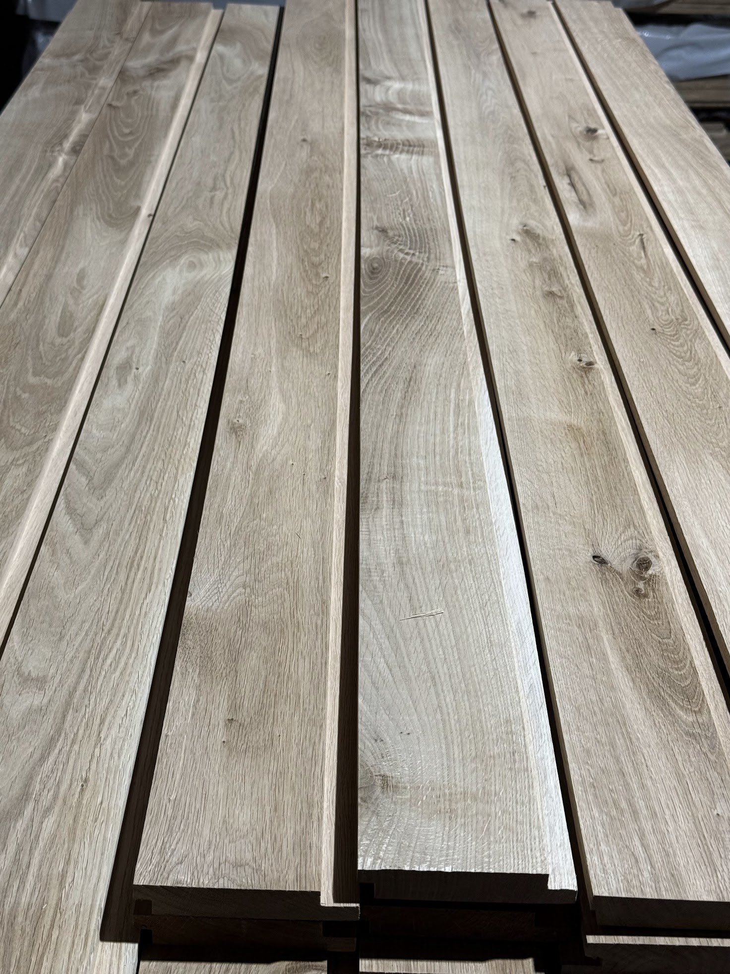 Oak Hardwood Cladding Shadow Gap - 22mm x 95mm Smooth finish