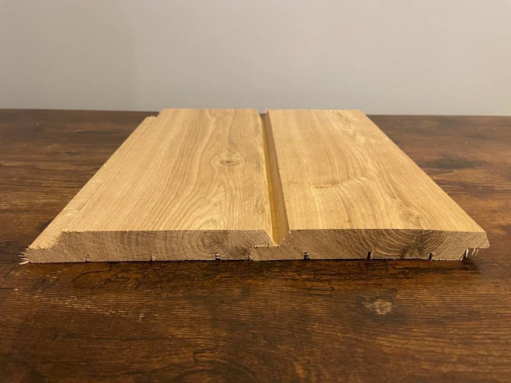 Oak Hardwood ShipLap Cladding Boards Smooth Timberulove