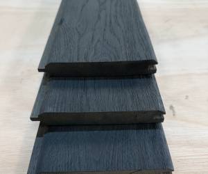 Charred Oak TGV Timber Cladding Boards | Graphite