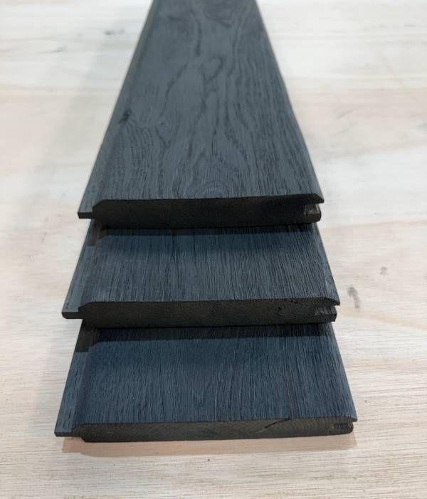Charred Oak TGV Timber Cladding Boards | Graphite