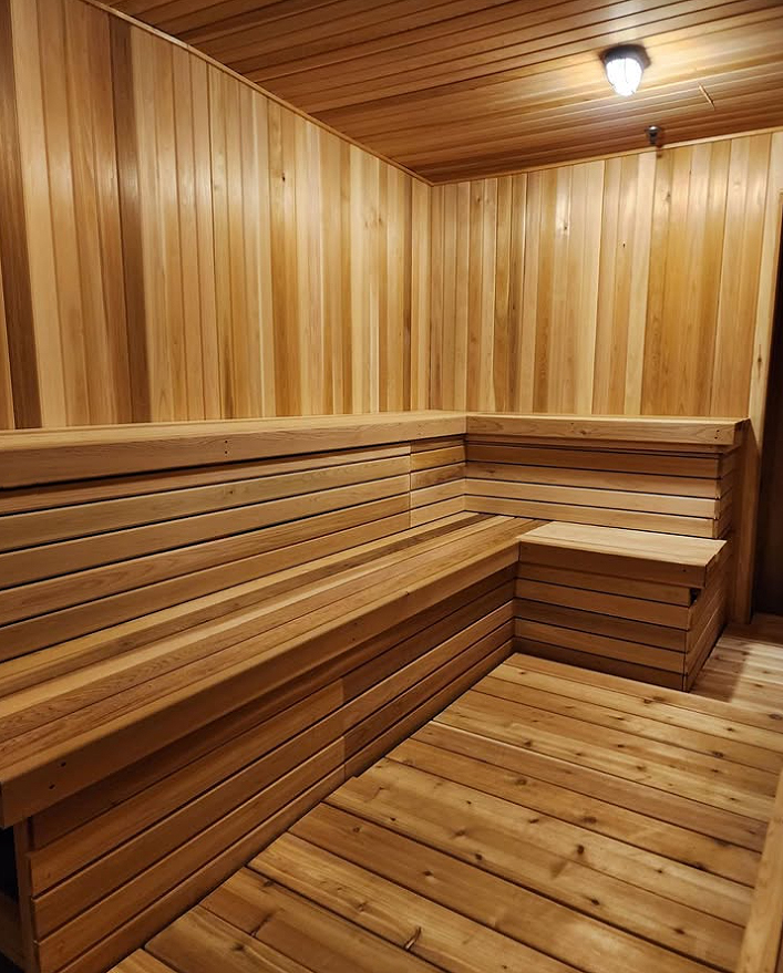 Cedar Sauna Internal Cladding Vertical | End-Matched - Image 2