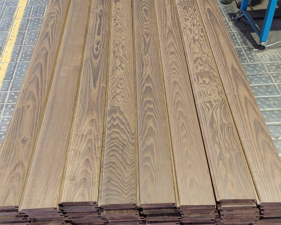 Thermo Ash Hardwood TGV Timber Cladding Boards