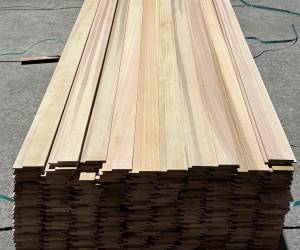 Western Red Cedar Shadow gap Cladding Boards 18mm x 95mm