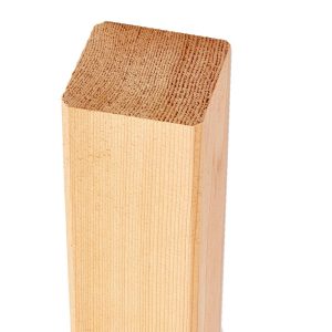 Larch fencing posts - Rounded edge - 90mm