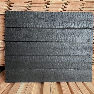 Larch Charred Timber Cladding Boards Carbon | HalfLap