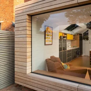 Siberian Larch Cladding Rainscreen - A Grade - Rounded edge Profile 20 mm