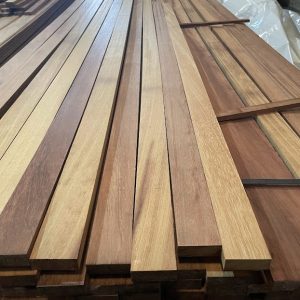 Iroko Contemporary Fencing elements Premium Grade Battens Slats 22x60mm