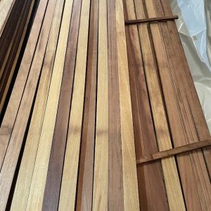 Iroko Contemporary Fencing elements Premium Grade Battens Slats 22x45mm