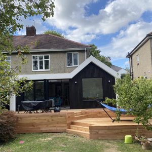 Larch Charred PAR Timber Boards 20mm | Deep Black