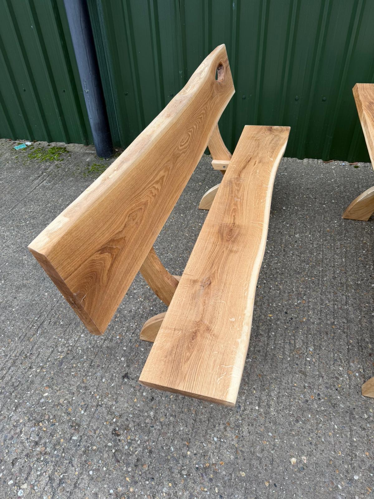 Amazing Solid Oak Garden Furniture Garden Dinning Set - Image 9