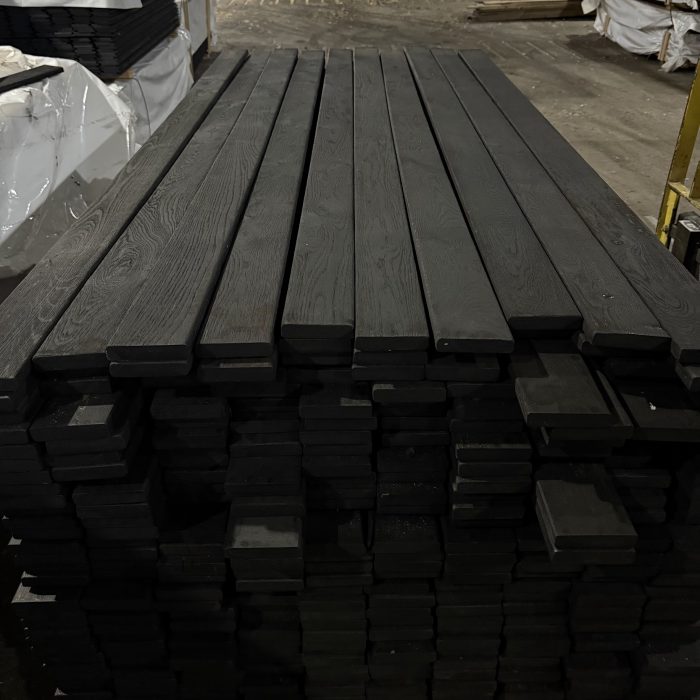 Charred oak Decking Boards in bulk