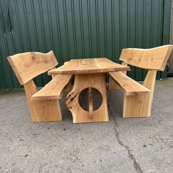 Garden dinning set solid oak Garden dinning set solid oak