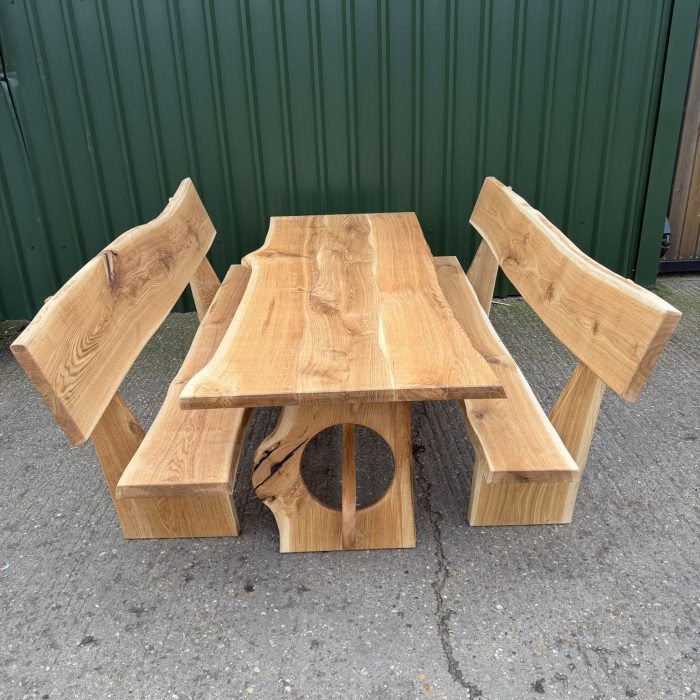 Solid Oak Garden Dinning set Solid Oak Garden Dinning set